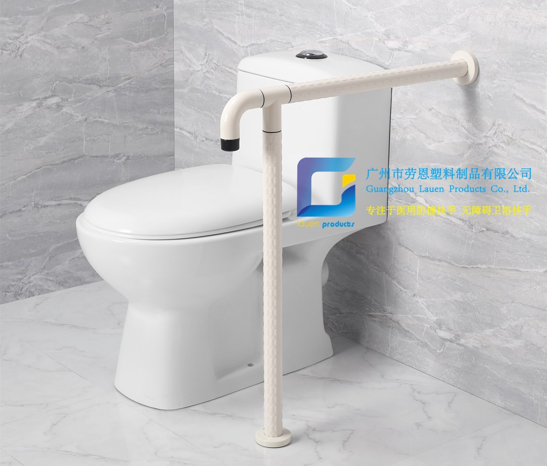 衛(wèi)生間扶手-白色T型扶手簡單力學(xué)扶手老人安全助力扶手桿無障礙扶手助立坐便器扶手 (2)