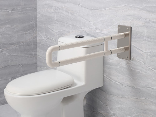 衛(wèi)生間扶手-新款白色U型固定式尼龍扶手不銹鋼光面底板老人安全助力扶手桿無障礙助立坐便器扶手 衛(wèi)生間扶手-新款白色U型固定式尼龍扶手不銹鋼光面底板老人安全助力扶手桿無障礙助立坐便器扶手